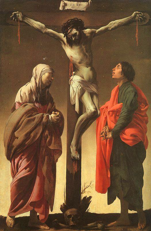 Hendrick Terbrugghen The Crucifixion with the Virgin and St.John France oil painting art